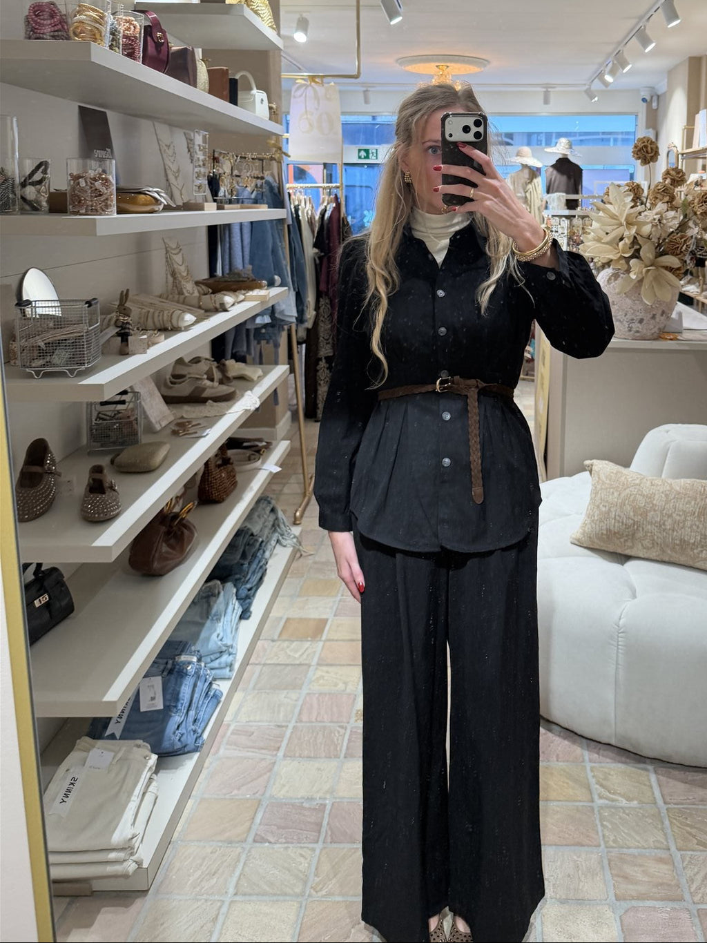 Pantalon Olivia Zwart