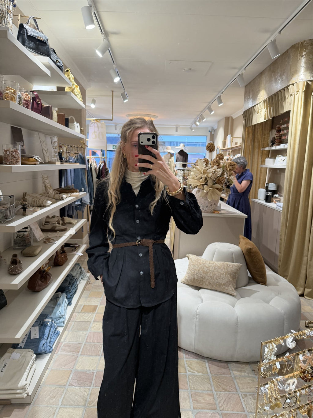 Pantalon Olivia Zwart