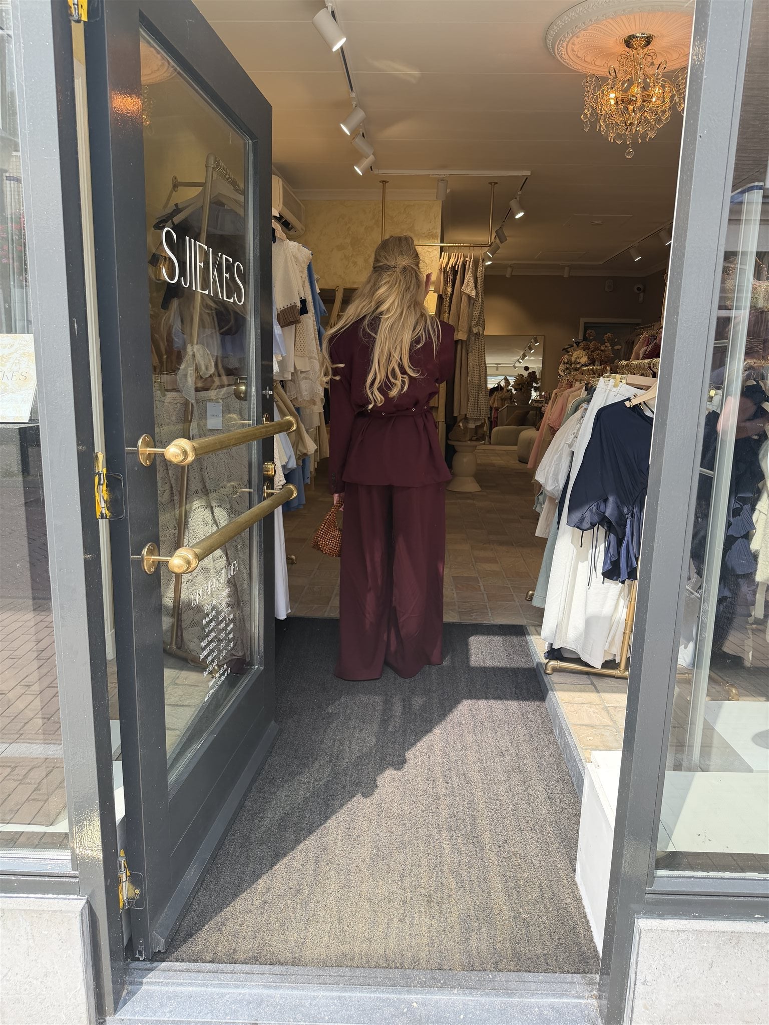 Pantalon Orelia Bordeaux