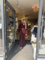 Pantalon Orelia Bordeaux