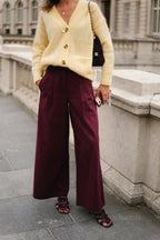 ROSE TROUSERS BURGUNDY