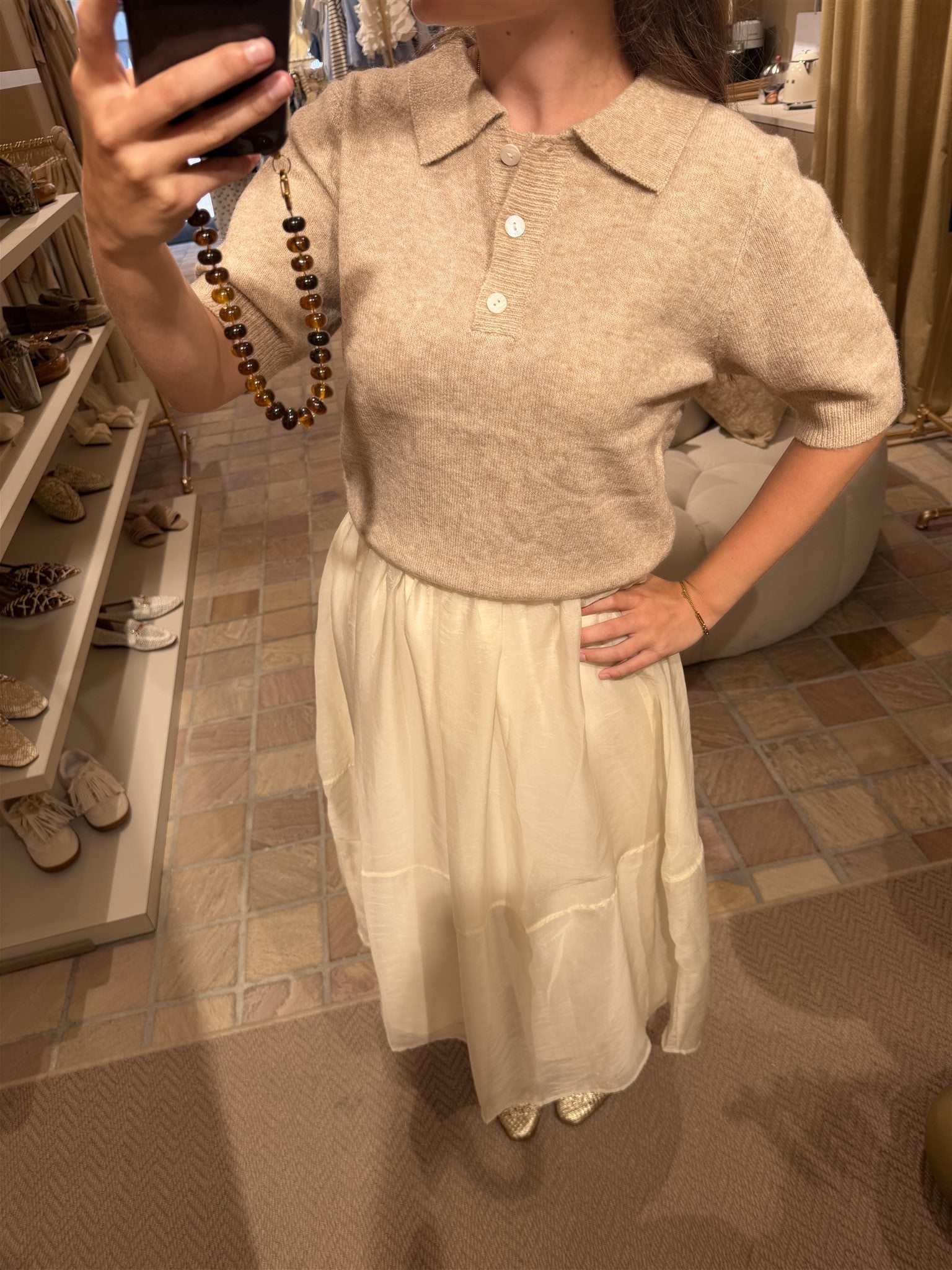 Rok Elinor Beige