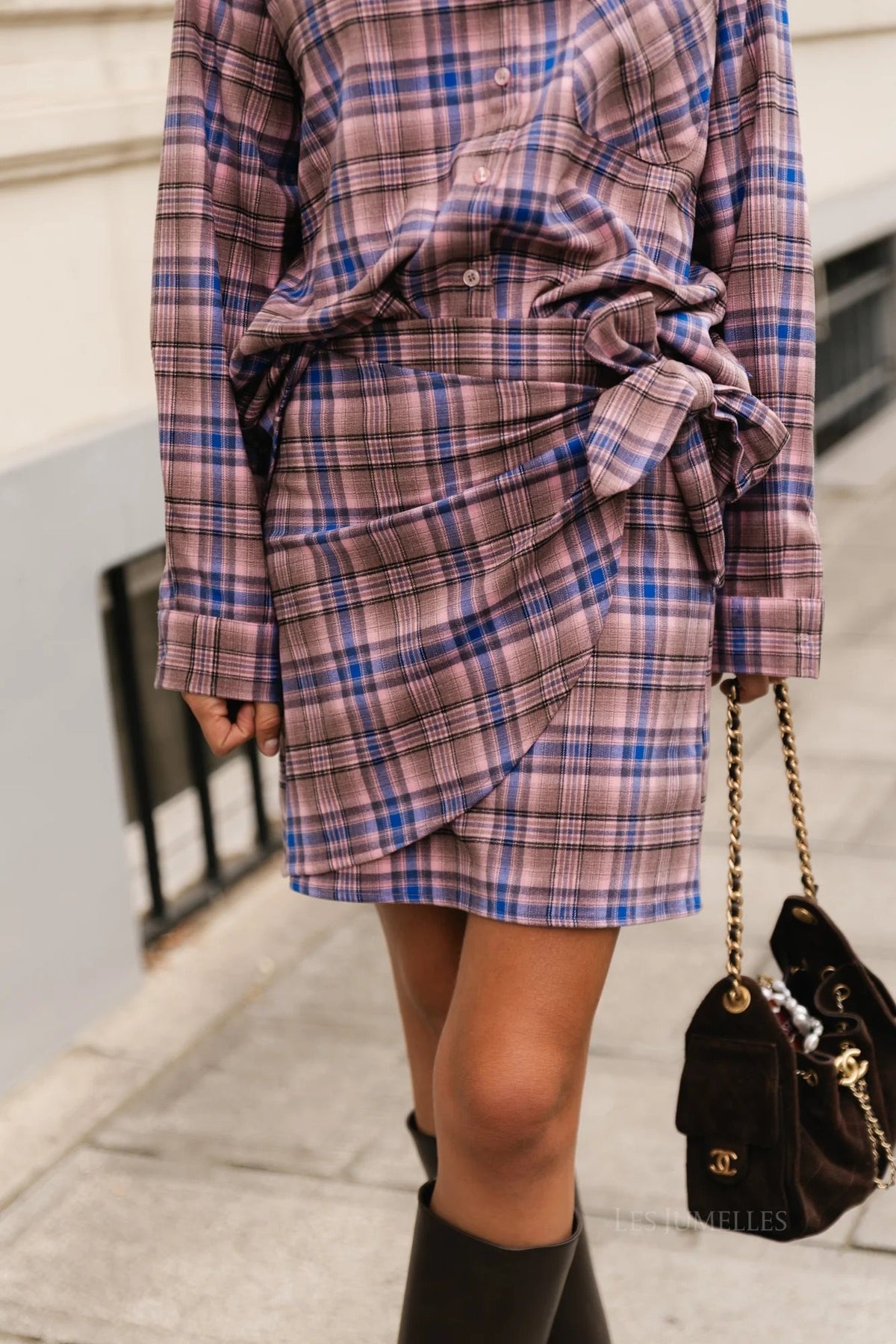 Rok Haily Blauw/Roze