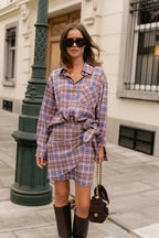 Rok Haily Blauw/Roze