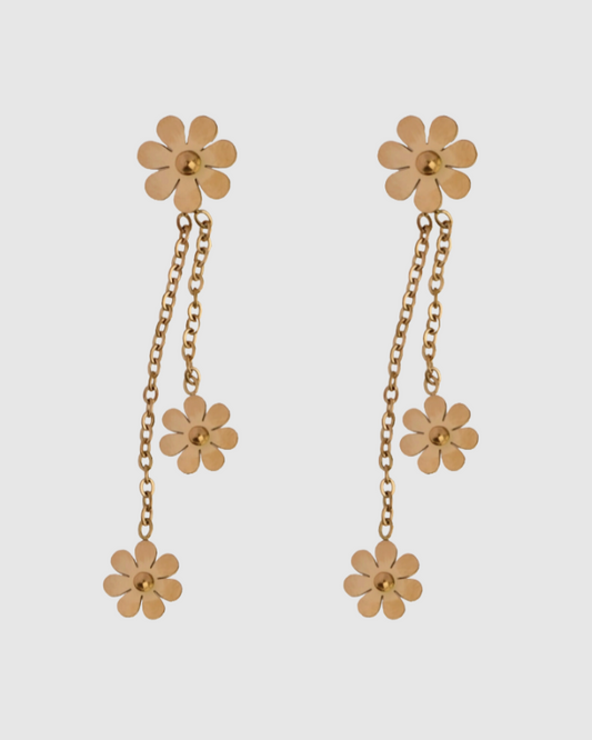 Oorbellen met bloemen Ma cherie