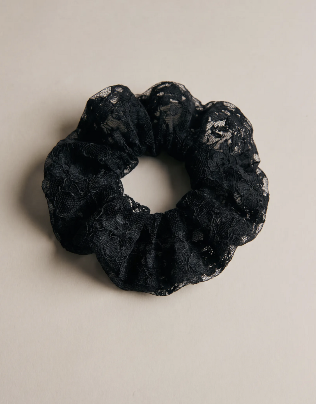 Scrunchie Kant Zwart