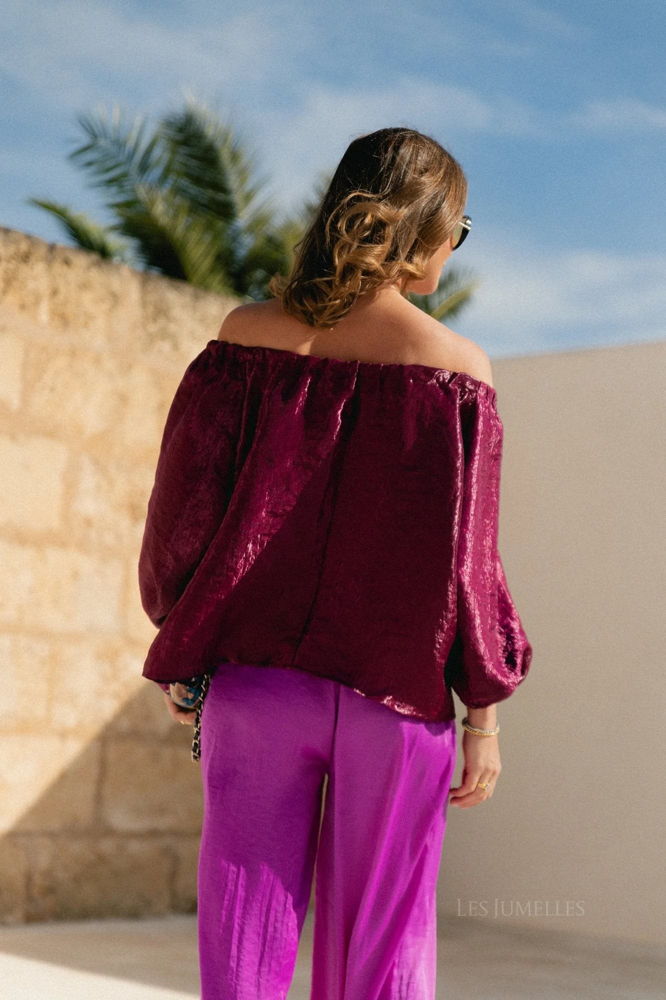 Top Benedetta Aubergine