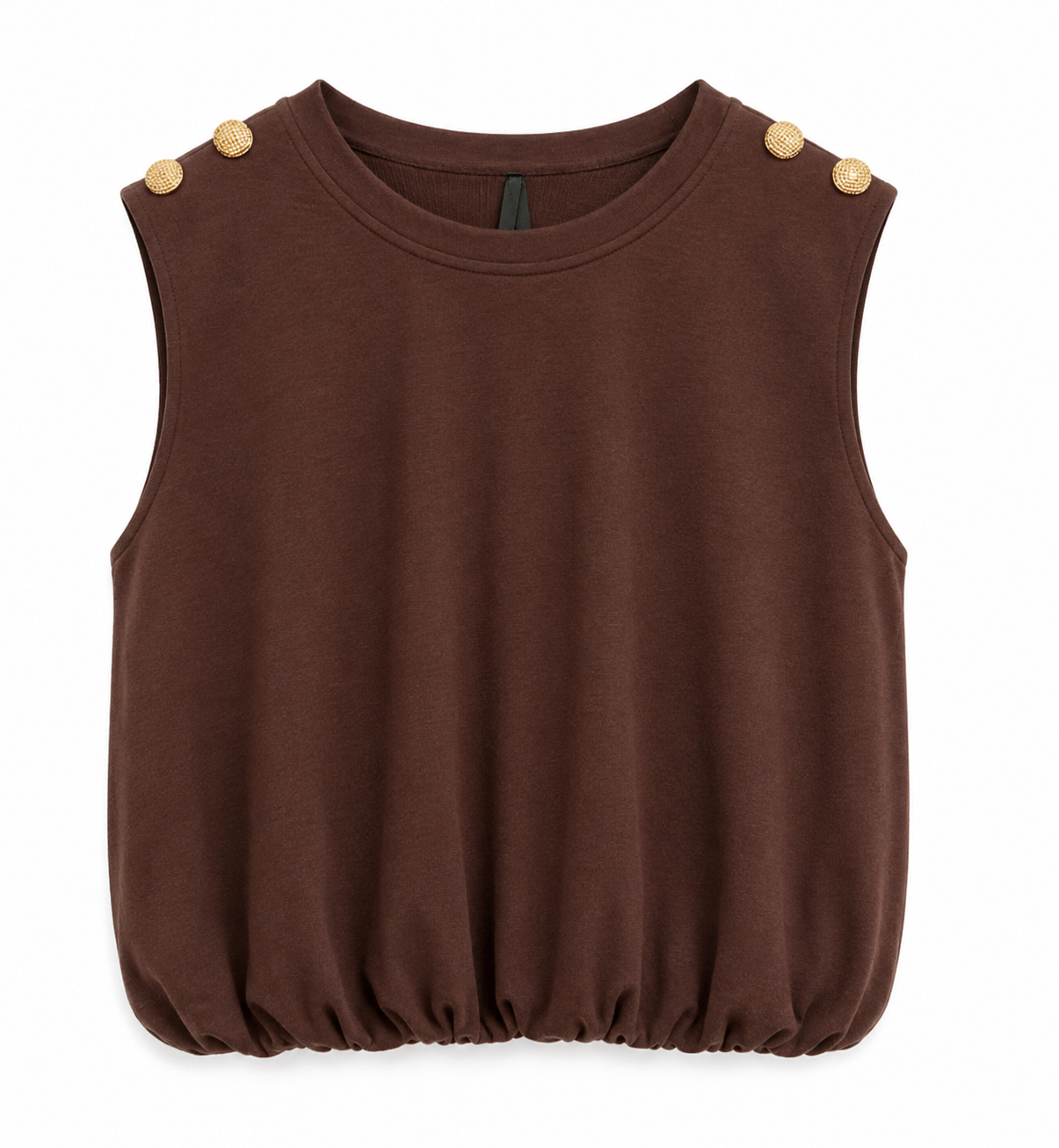 T-Shirt Fleur Bruin