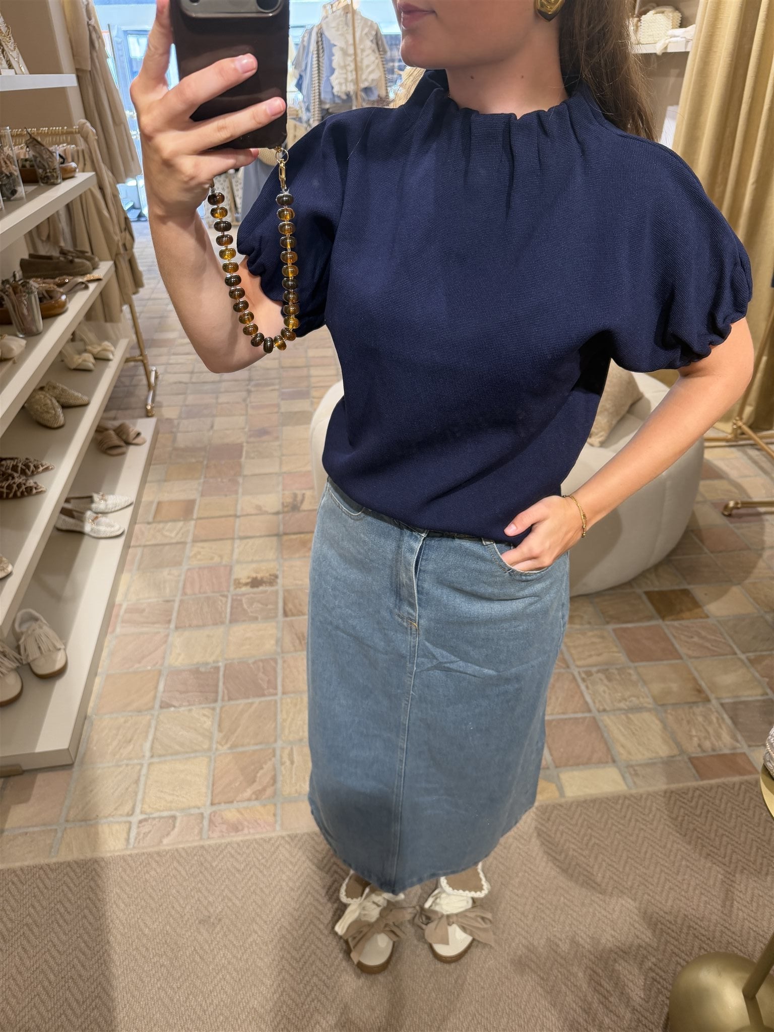Top Arlena Navy