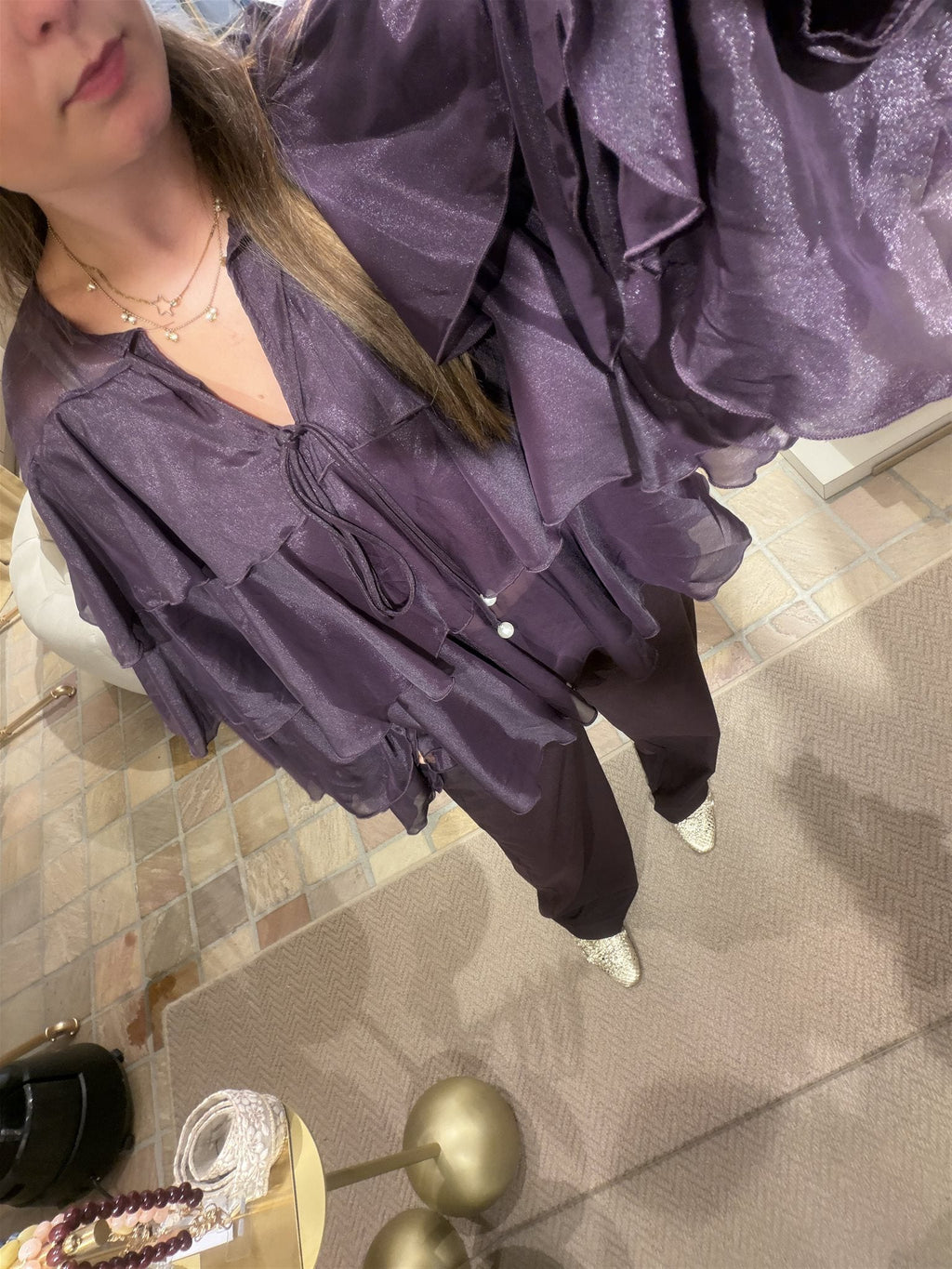 Top Audette Aubergine