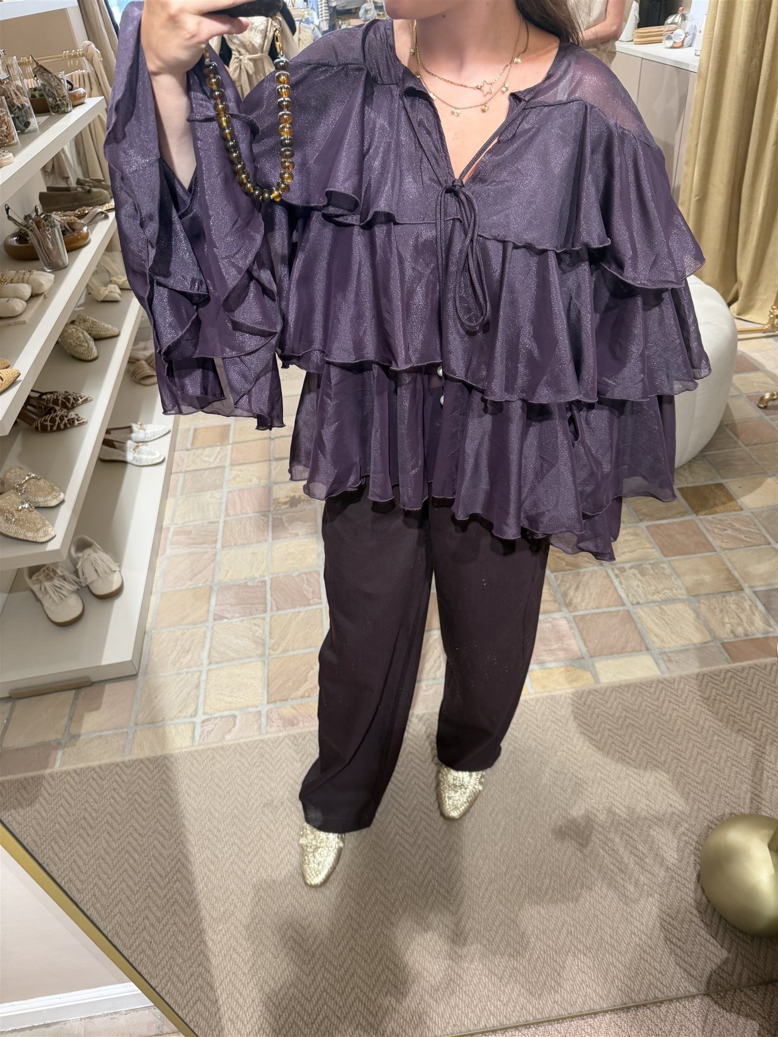 Top Audette Aubergine