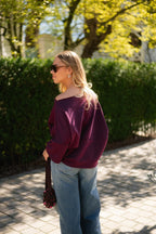 Top Cira Aubergine