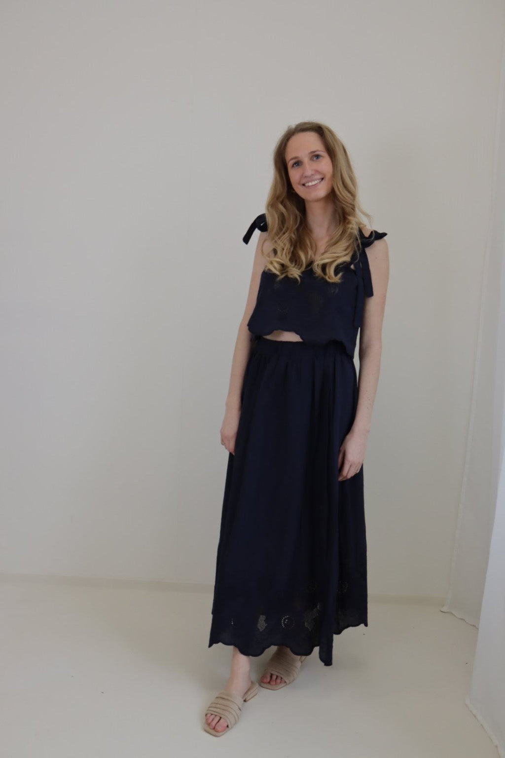 Top Evie Blauw
