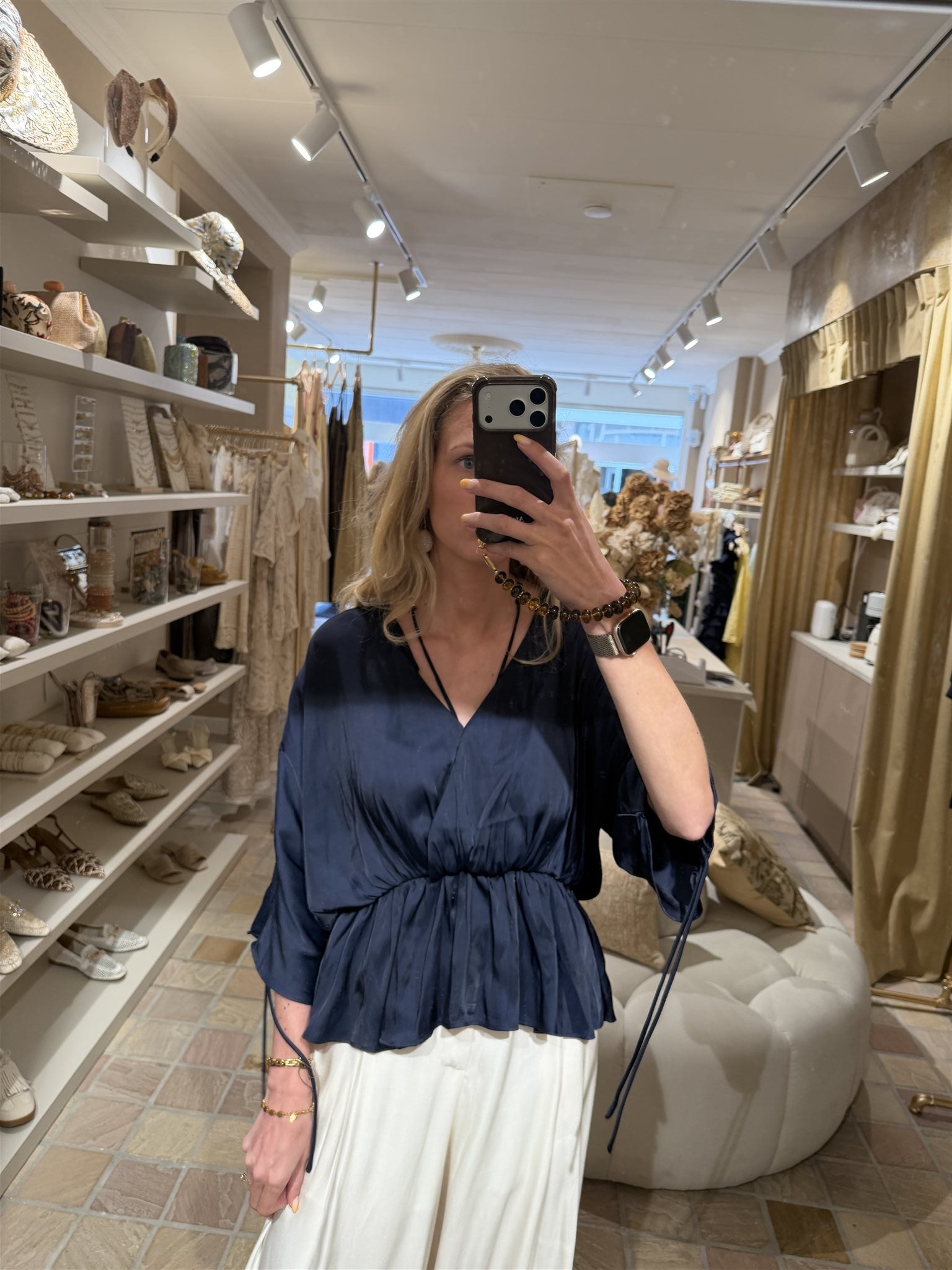 Top Jacinta Donkerblauw