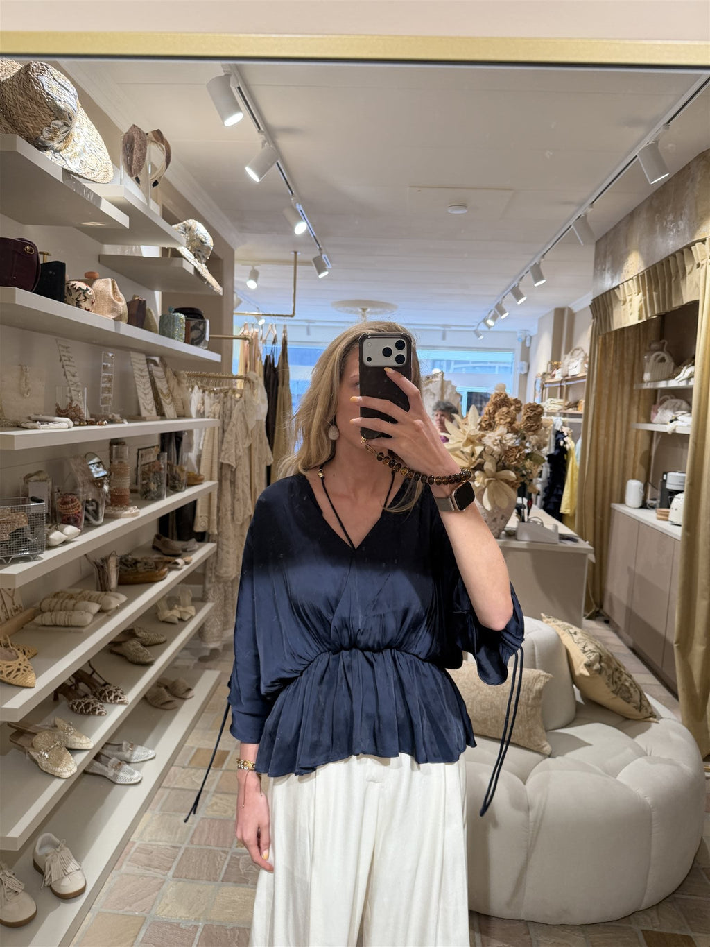 Top Jacinta Donkerblauw