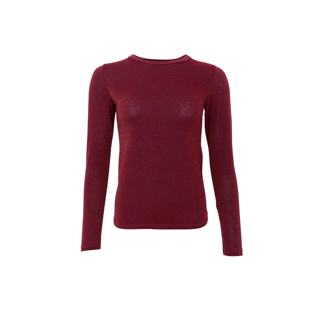 Top Lurex Plum