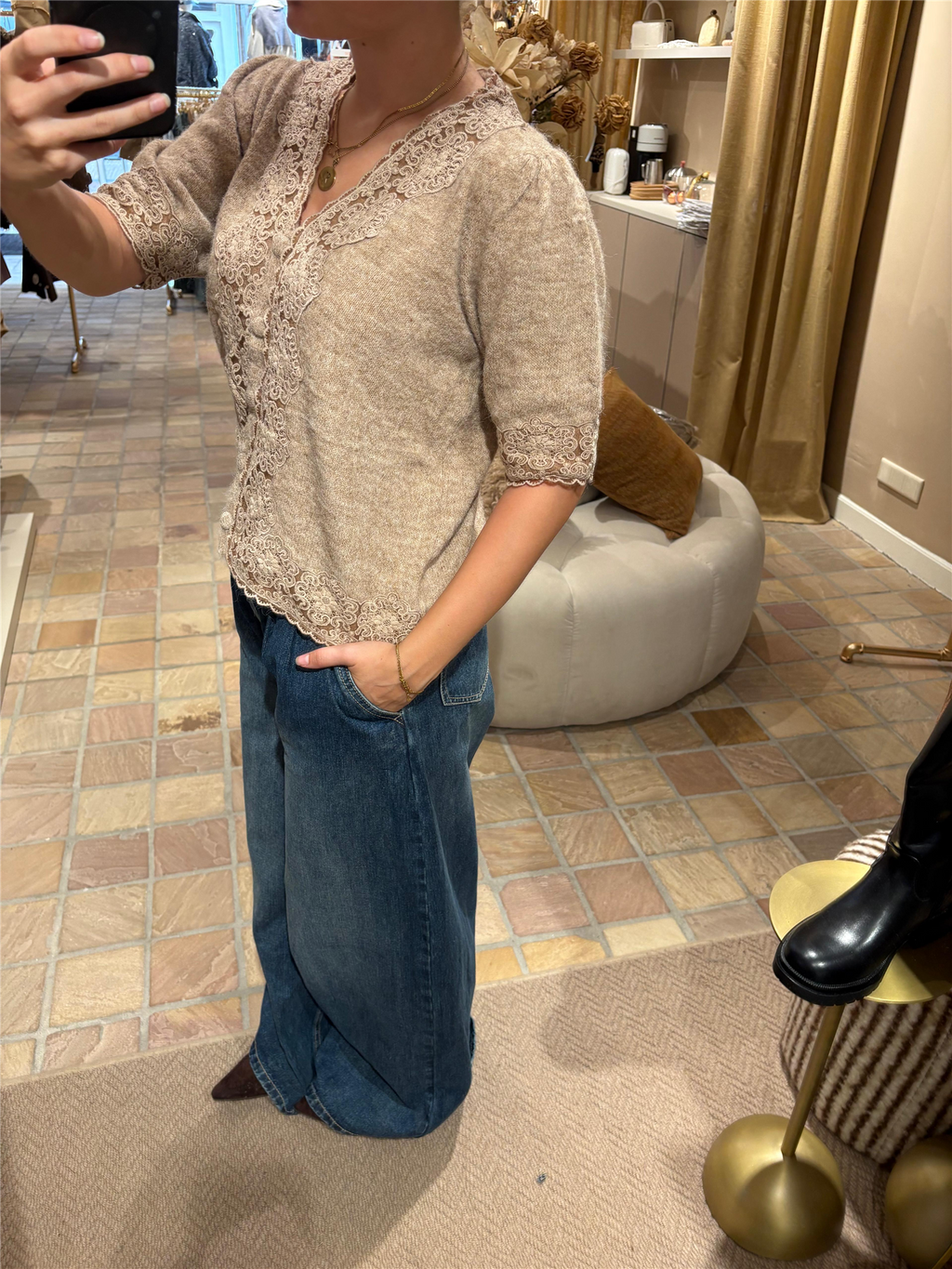 Top Manuela Beige