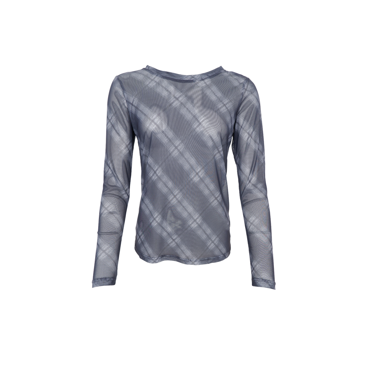 Top Mesh Grey Tartan