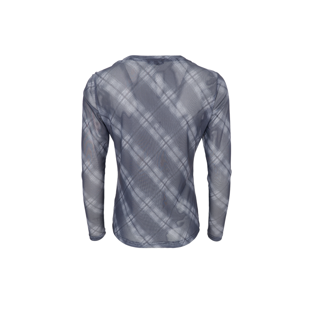 Top Mesh Grey Tartan