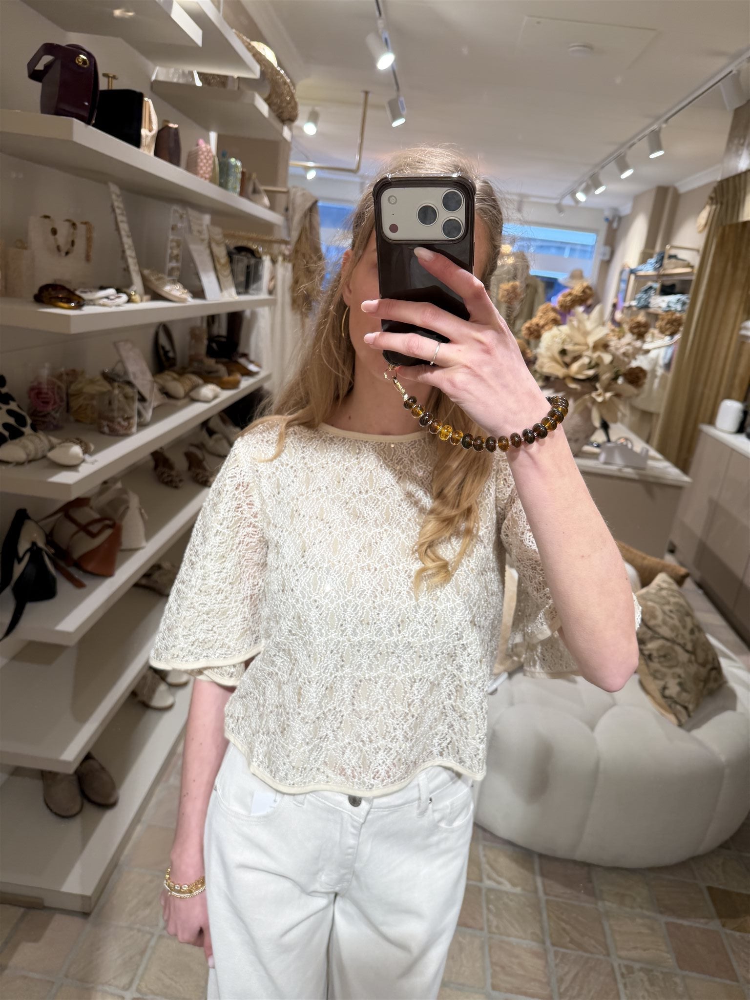 Top Stellina Ecru