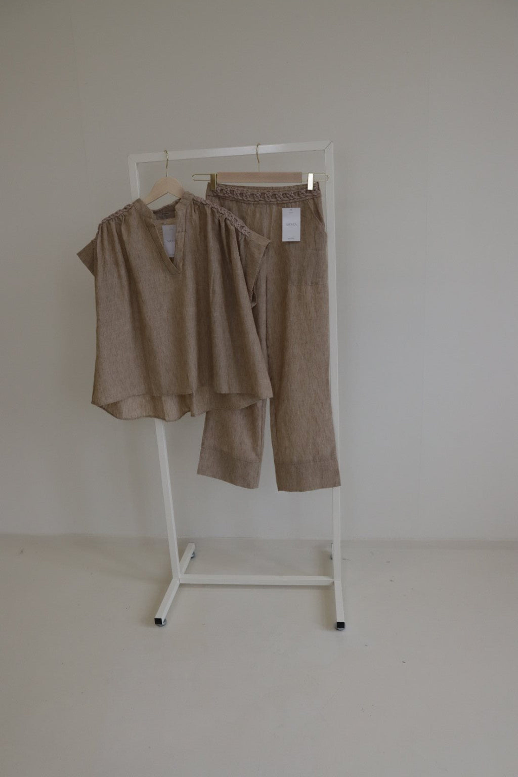 Top Tresse Camel