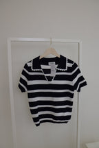 Top Vira Blauw/wit