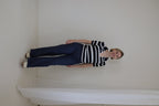 Top Vira Blauw/wit