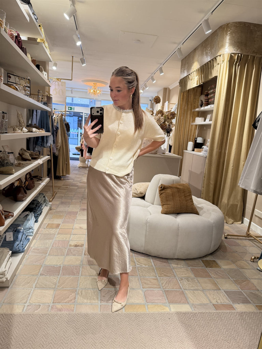 Vest Uria Beige