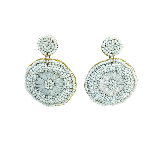 Oorbellen vilt blauw